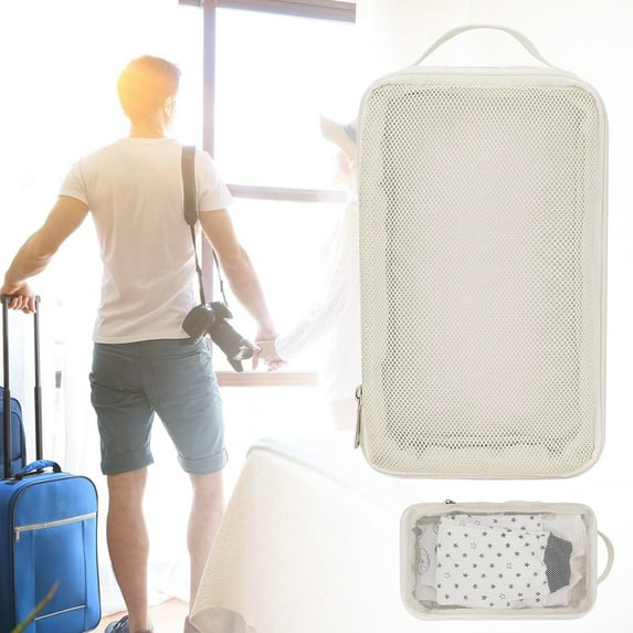 Compression Packing Cubes for Travel Essentials, Suitcases Organizer Bags with Tag, Travel Bags Organizer for Luggage