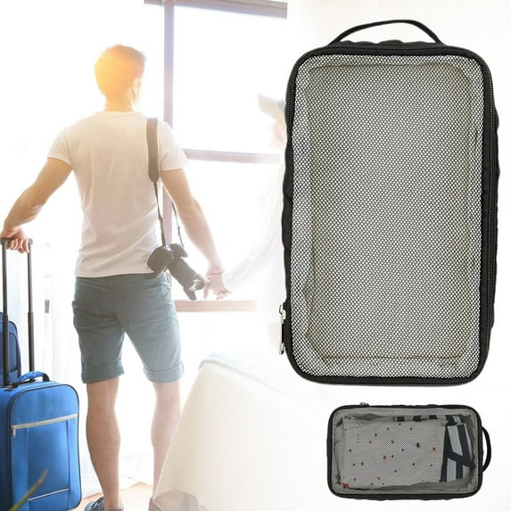 Compression Packing Cubes for Travel Essentials, Suitcases Organizer Bags with Tag, Travel Bags Organizer for Luggage