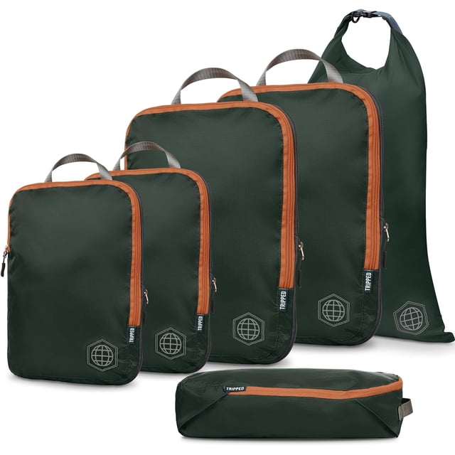 Packaging Rucksacks Compression Packing Cubes for Travel - Luggage and Backpack Organizer ...