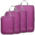 thumbnail image 1 of Compression Packing Cubes for Travel Women - Travel Bags Luggage Organizers Travel Essentials Compression Cubes for Travel Carry on Suitcases, Purple, 1 of 18