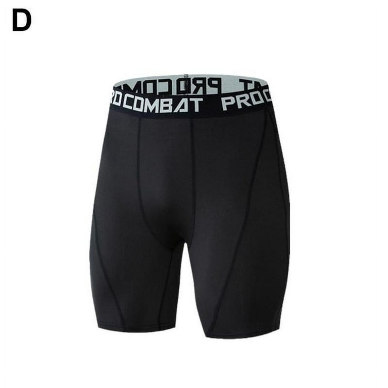 Compression Pants Sports Shorts Men's Elastic Quick-drying Breathable  Basketball Leggings Running Track And Field Training Pants Fitness Shorts  O8F1 