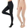 thumbnail image 1 of Compression Pantyhose Stockings for Women Men, 20-30 mmHg Medical Graduated Support Opaque Closed Toe Hose Tights for Swelling, Edema Varicose Veins Waist High Compression Stockings, 1 of 8