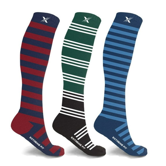 Compression Performance Socks Improved Circulation & Support for Men and Women, 3 Pack