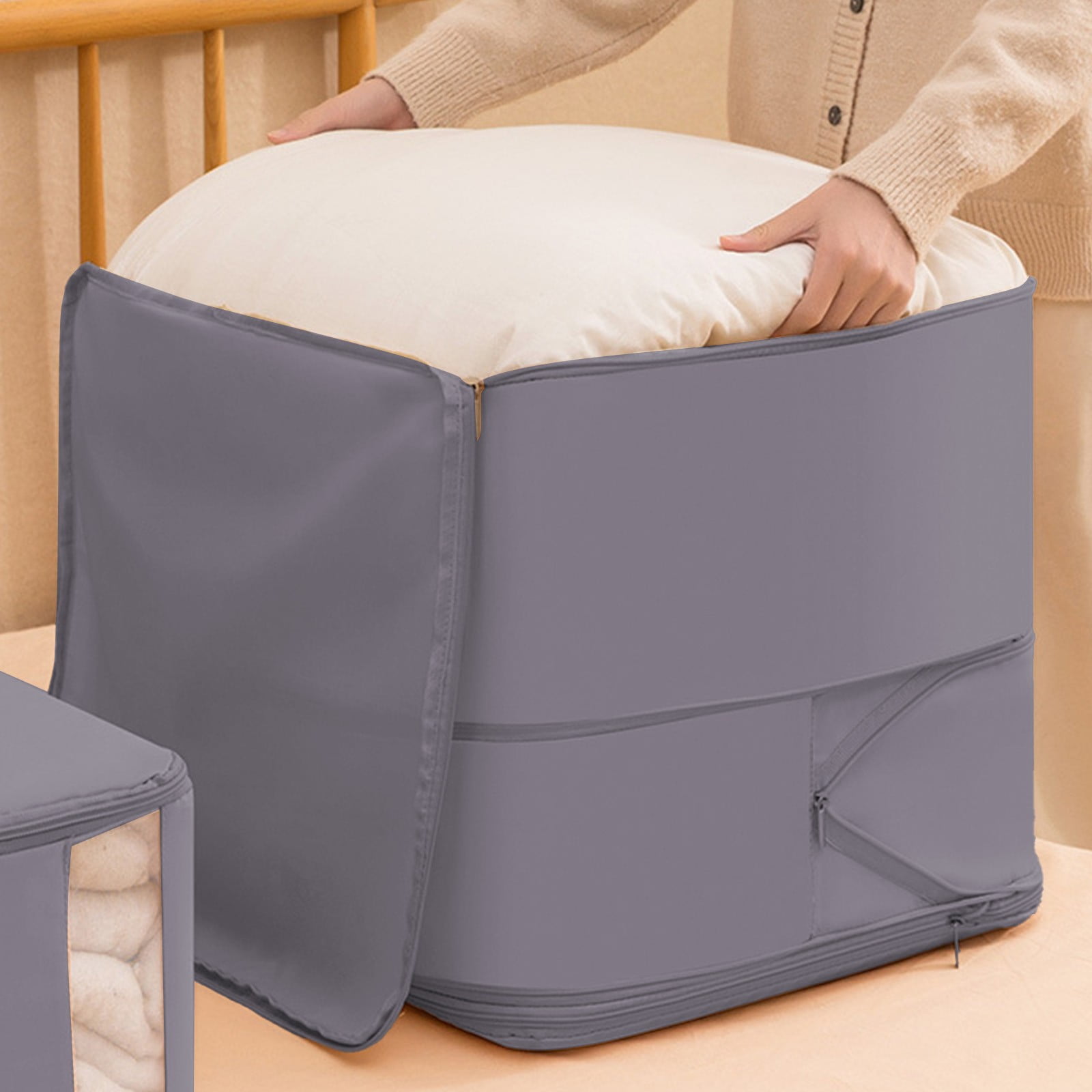 Compression Quilt Storage Box For Blankets And Bedding Large Capacity ...