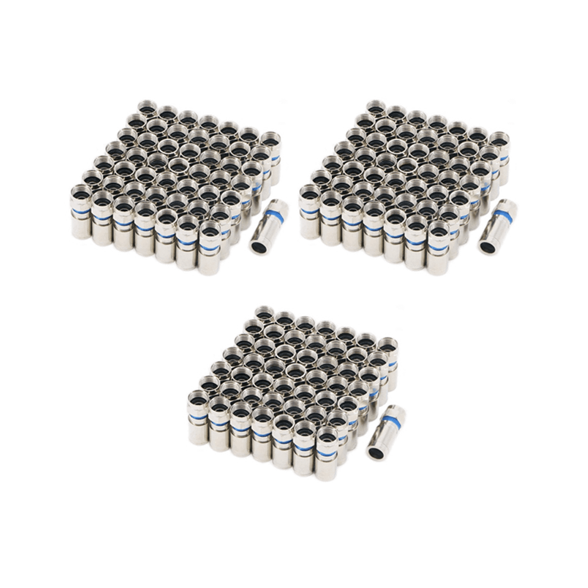 Compression RG6 F Connector Coax Coaxial Adapter Plug for Satellite