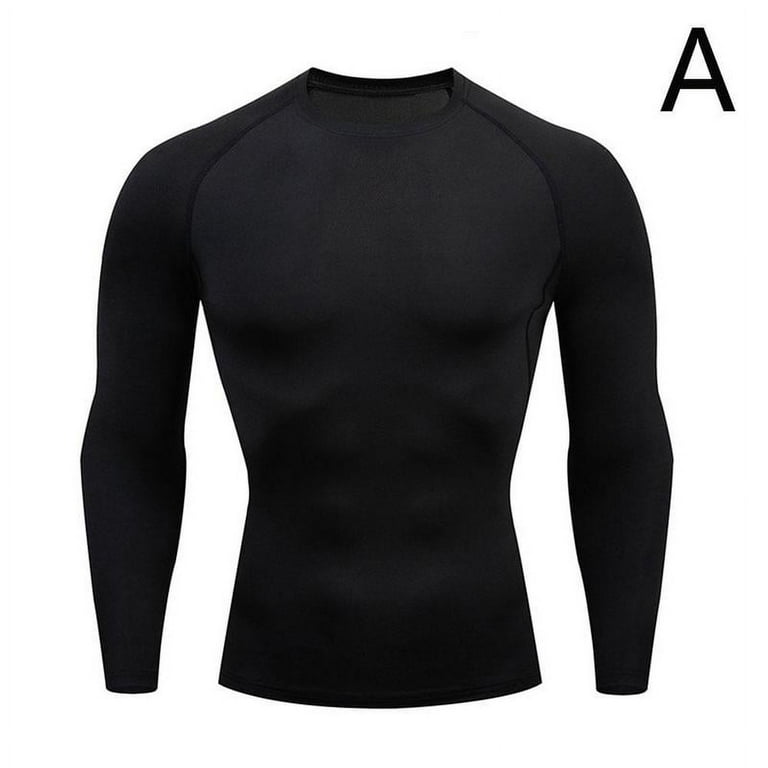 Compression Running T Shirt Fitness Tight Long Sleeve Sport Tshirt Training  Jogging Shirts Gym Sportswear Quick Dry B3I9 