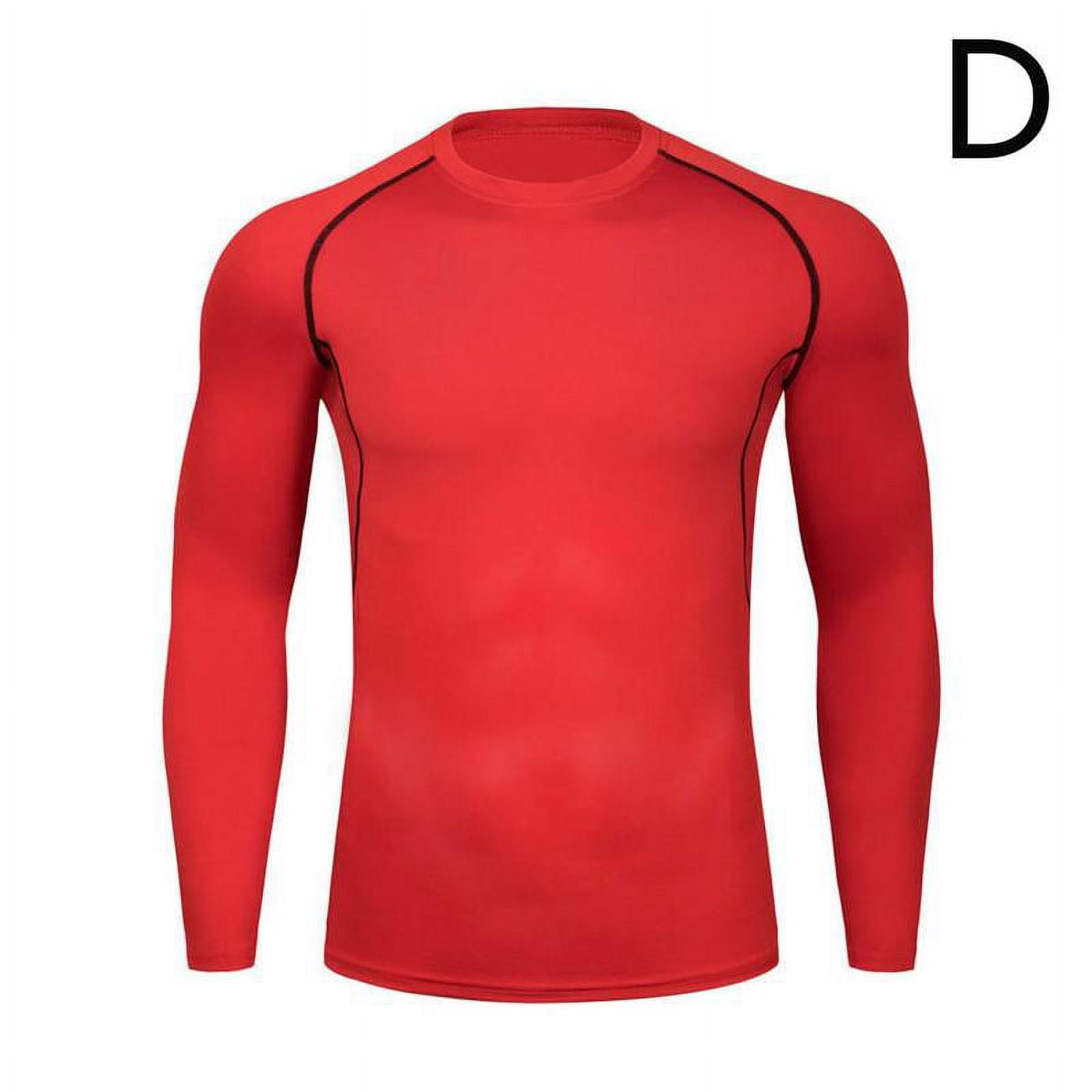 Compression Running T Shirt Fitness Tight Long Sleeve Sport Tshirt Training  Jogging Shirts Gym Sportswear Quick Dry Q9U4 