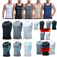thumbnail image 1 of Compression Shirt, Compression Shirt, Mens Tank Tops, Slimming Body Shaper Vest, Sport Running Dry Fit Gym Shirt, 1 of 8