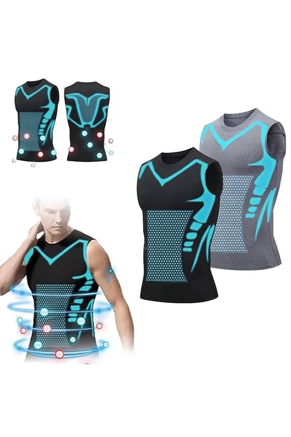 Compression Shirt Men, 2026 New Version Ionic Shaping Sleeveless Vest for Men to Shape Your Body