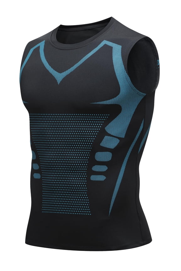 Compression Shirt Men Compression Vest for Men Slimming Body Shaper Crewneck Undershirt