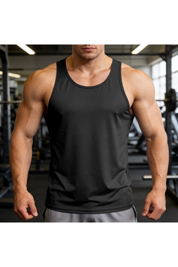 Compression Shirt Men Shapewear - Instant Slimming Undershirt for Gynecomastia & Tummy Control Body Shaper Tank TopM