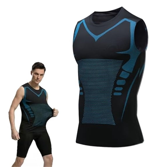 Compression Shirt Men Tank Tops Slimming Body Shaper Vest Sport Running Quick Dry Gym Shirt