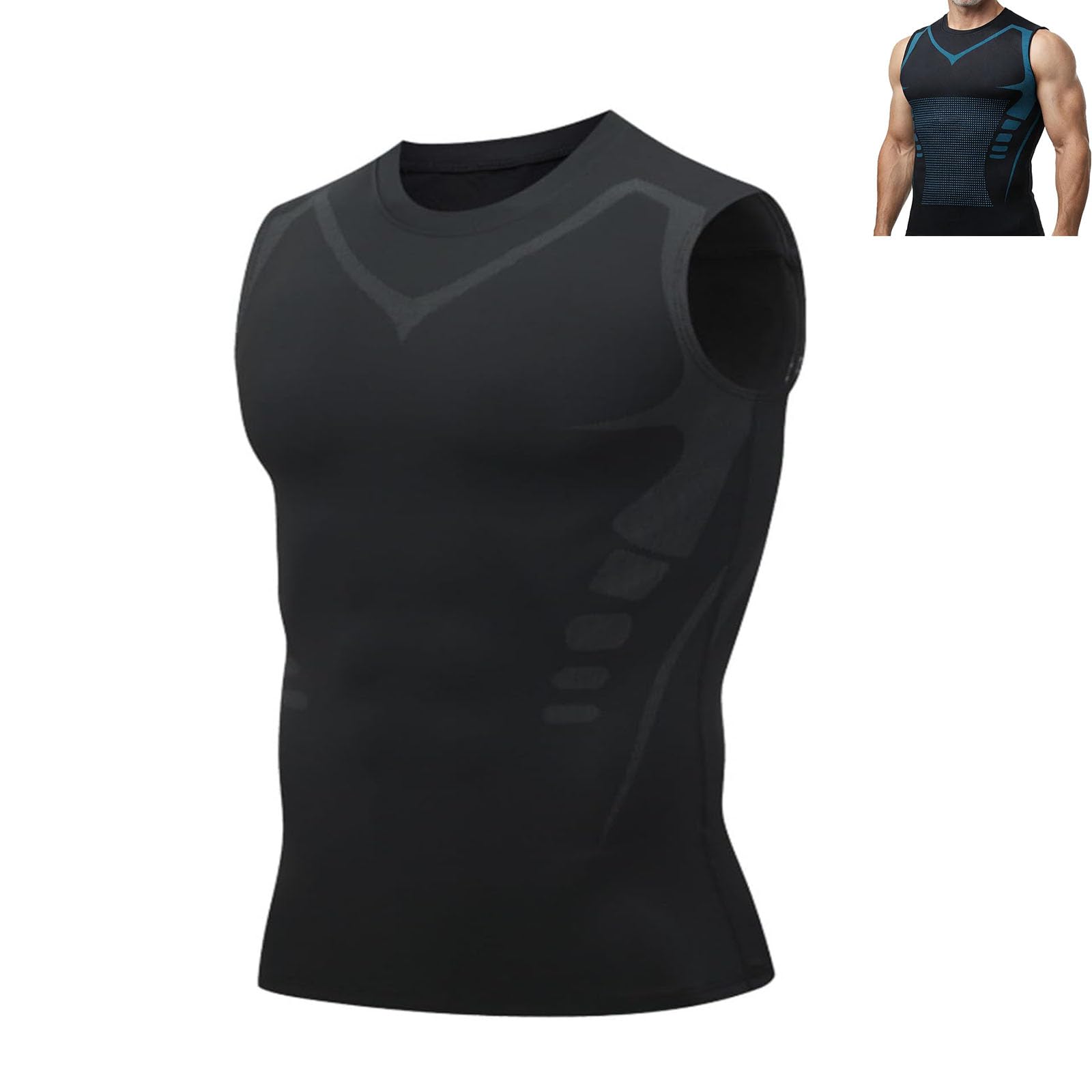 Compression Shirt for Men – Men’s Waist‑Shaping Vest, Compression Tank Top for Working Out, Running & Daily Wear