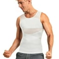 thumbnail image 1 of Compression Shirt for Men Mesh Vest Sleeveless Tank Tops Men Shirt Mens Shapewear Tight Tummy Control Vest Slimming Vest, 1 of 8