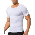 thumbnail image 1 of Compression Shirt for Men Slimming Shapewear Tummy Control Compression Undershirt Breathable Body Shaper for Workout Gym Daily, 1 of 6