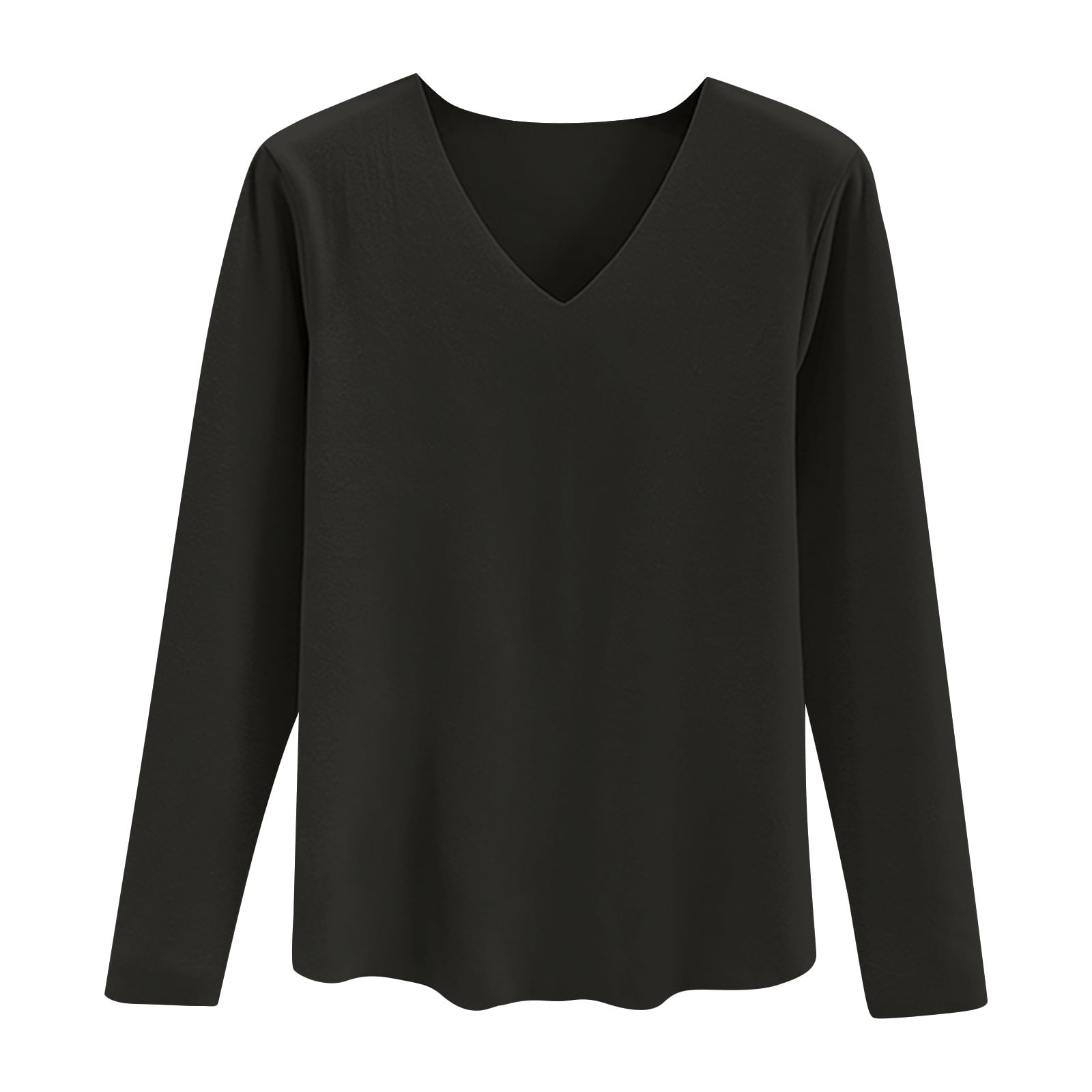 Compression Shirts Long Sleeve Deep V Neck T-Shirt Low Cut Undershirts ...