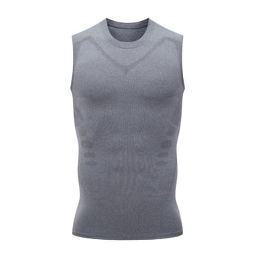 MISS MOLY Men's Gynecomastia Compression Shirt - Body Shaper Vest Tank Top - Firm Tummy Control