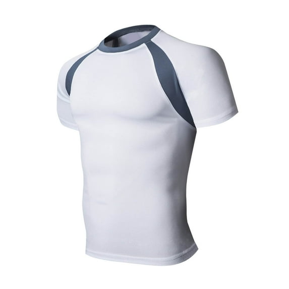 Compression Shirts Men Short Sleeve Athletic Workout Shirts Cool Dry Sports Baselayer Undershirts Gym Tops