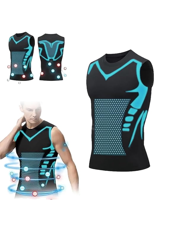 Compression Shirts for Men, Sleeveless Breathable Shaping Tank Top for Daily Support, White Compression Shirt Men for Gym Training Running