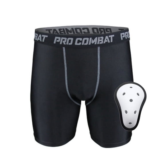 Compression Short with Protective Cup Athletic Cup Flexcup for Adults Youth, Superior Support and Comfort Fitness Sport Football Hockey Baseball Softball Lacrosse Wrestling Soccer Groin Protection