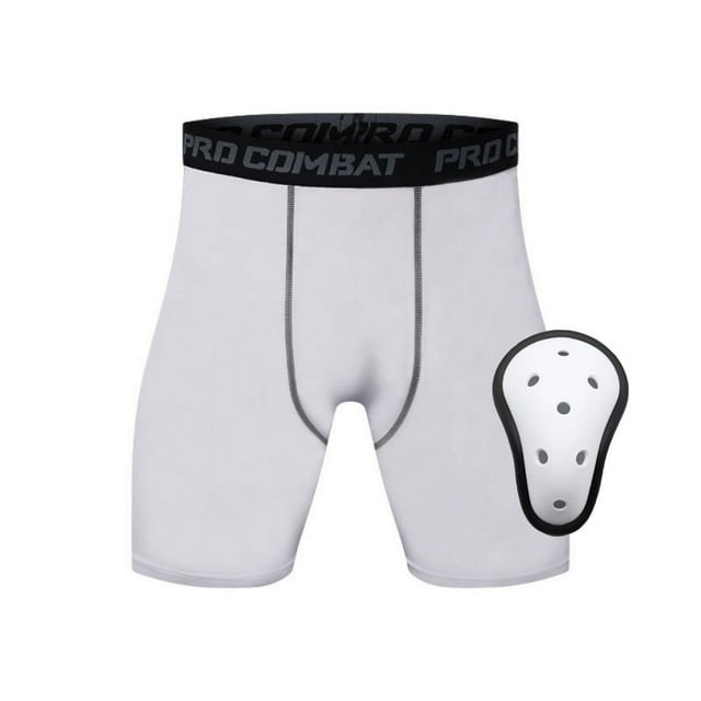 Compression Short with Protective Cup Athletic Cup Flexcup for Adults