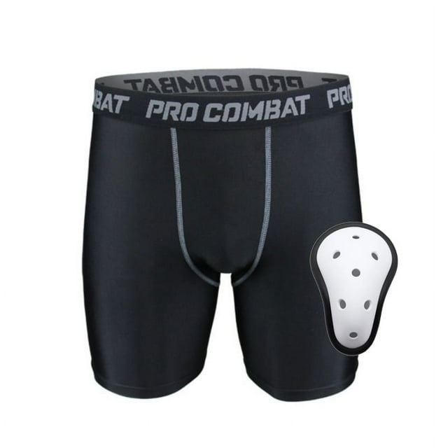 Compression Short with Protective Cup Athletic Cup Flexcup for Adults