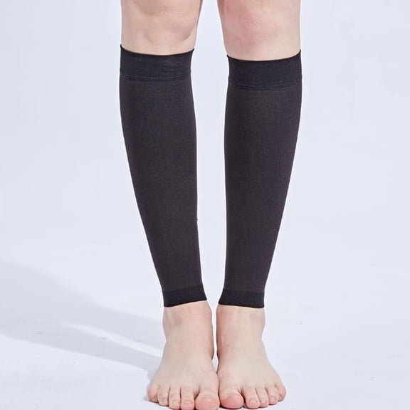 Compression Sleeves for Travel Compression and Lymphatic Swelling Relief, Women Men, Black Xxl, Premium Nylon Spandex Blend