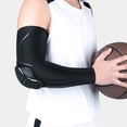 thumbnail image 1 of Compression Sleeves, Arm Guards, Basketball Sports Arm Sleeves with Elbow Honeycomb Padding, Anticollision Protection for Football, Hiking, Cycling, 1 of 6