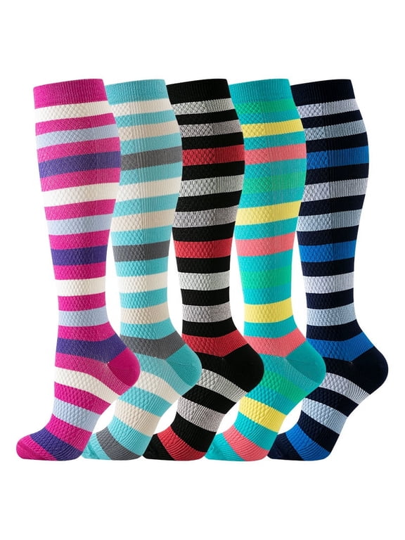 Compression Sock Combo Set: Sports Thigh-Highs, Yoga Socks, Compression Socks, and Calf Sleeves