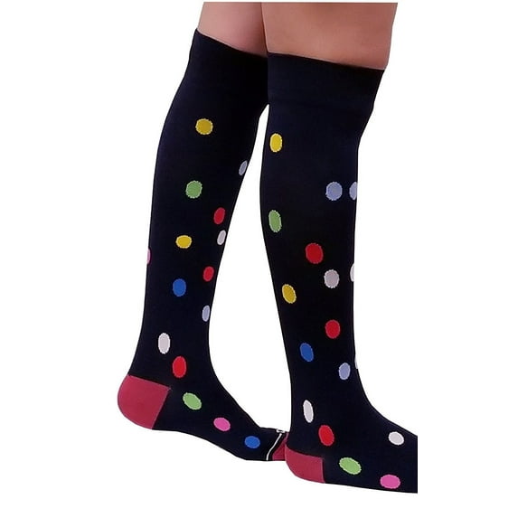 Compression Socks ( 1 pair ) 15-20 mm Hg for Women & Men Graduated Supports Fashion Novelty Design Stocking