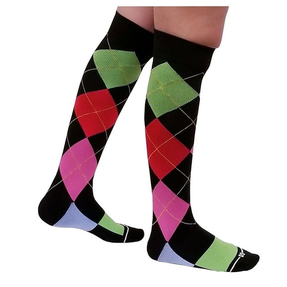 Compression Socks ( 1 pair ) 15-20 mm Hg for Women & Men Graduated Supports Fashion Novelty Design Stocking