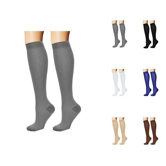 Compression Socks Adult Solid Compression Socks Calf Socks Sports Football Long Compression Socks
