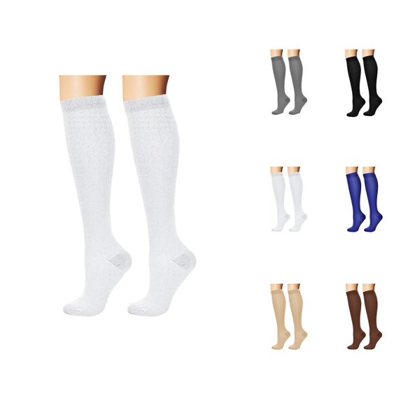 Compression Socks Adult Solid Compression Socks Calf Socks Sports Football Long Compression Socks