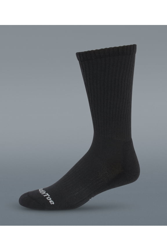 Compression Socks - Crew-Black, Large by SmoothToe