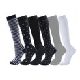 thumbnail image 1 of Compression Socks For Nurses 6 - Pair Moisture-wicking Long for Nurses, Travel, Pregnancy, 1 of 3