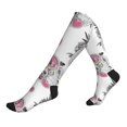 thumbnail image 1 of Compression Socks For Women And Men - Artistic Cute Poodle Dog Pink_A Compression Socks Circulation For Workout, 1 of 2