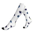 thumbnail image 1 of Compression Socks For Women And Men - Blueberry Print Berries Compression Socks Circulation For Workout, 1 of 2