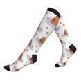 thumbnail image 1 of Compression Socks For Women And Men - Capybaras Tangerine Compression Socks Circulation For Workout, 1 of 2