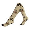 thumbnail image 1 of Compression Socks For Women And Men - Cartoon Cool Horse Black Compression Socks Circulation For Workout, 1 of 2