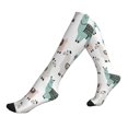 thumbnail image 1 of Compression Socks For Women And Men - Cartoon Cute Funny Alpaca Cactus Compression Socks Circulation For Workout, 1 of 2