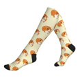 thumbnail image 1 of Compression Socks For Women And Men - Cartoon Cute Hamster Yellow Compression Socks Circulation For Workout, 1 of 2