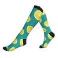 thumbnail image 1 of Compression Socks For Women And Men - Cartoon Lemon Pattern Compression Socks Circulation For Workout, 1 of 2