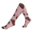 thumbnail image 1 of Compression Socks For Women And Men - Chocolate Print No.J910 Compression Socks Circulation For Workout, 1 of 2