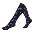 thumbnail image 1 of Compression Socks For Women And Men - Colorful Cute Lizard Flower Compression Socks Circulation For Workout, 1 of 2