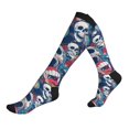 thumbnail image 1 of Compression Socks For Women And Men - Cool Rock Skull Compression Socks Circulation For Workout, 1 of 2