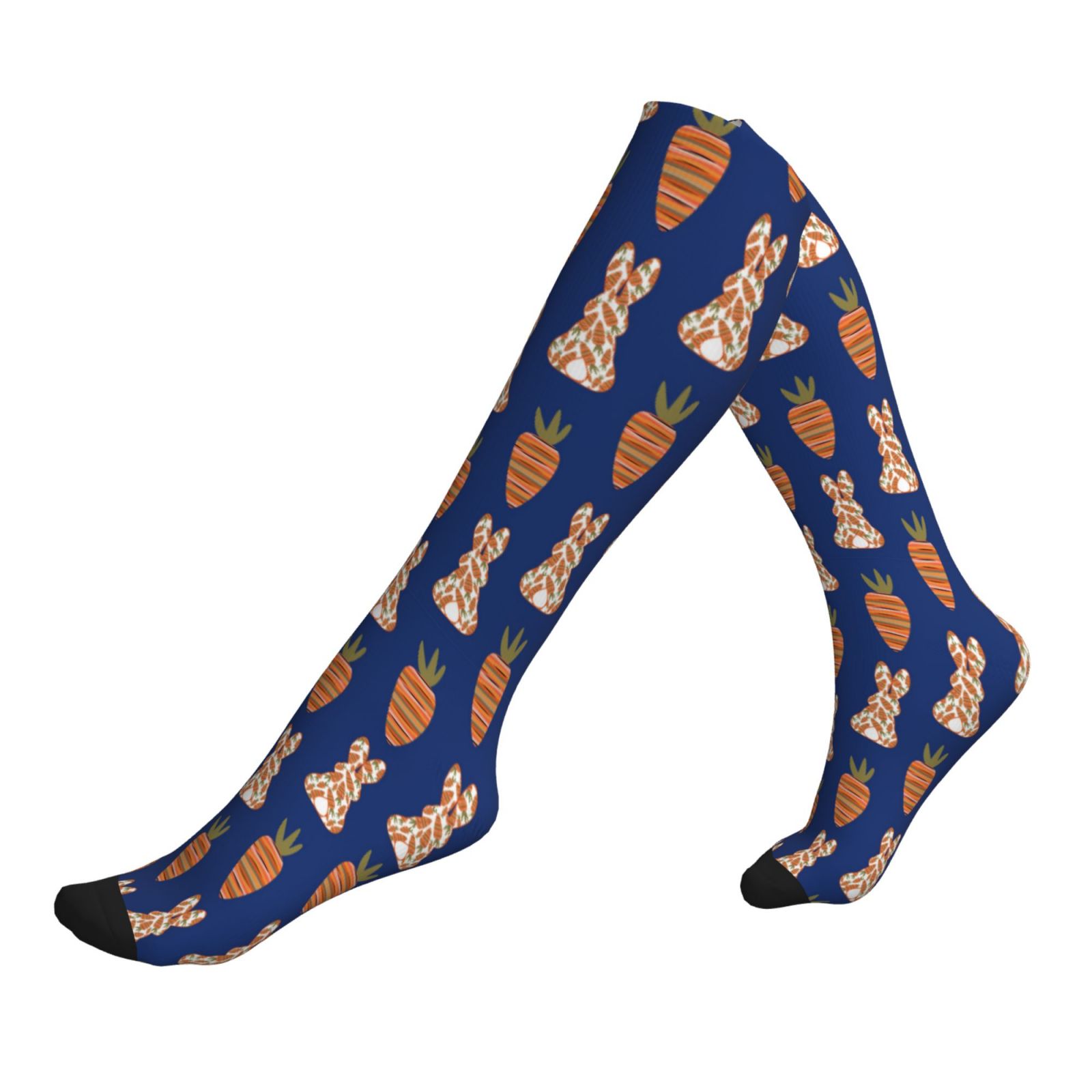 Compression Socks For Women And Men - Cute Carrot Rabbit Compression ...