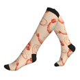 thumbnail image 1 of Compression Socks For Women And Men - Cute Cartoon Shrimp Compression Socks Circulation For Workout, 1 of 2
