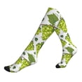 thumbnail image 1 of Compression Socks For Women And Men - Cute Grape Mint Green Leaves Compression Socks Circulation For Workout, 1 of 2