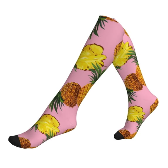 Compression Socks For Women And Men - Cute Pineapple Fragrant Compression Socks Circulation For Workout