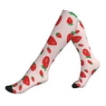 thumbnail image 1 of Compression Socks For Women And Men - Cute Strawberry Pink Compression Socks Circulation For Workout, 1 of 2